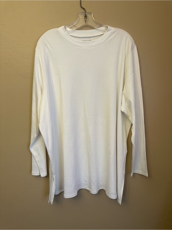 Eileen Fisher Tops - Eileen Fisher White Long Sleeve T Shirt